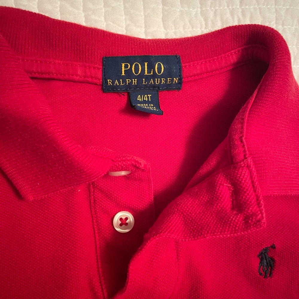 Polo Ralph Lauren Red Long Sleeve Shirt - Picture 2 of 5